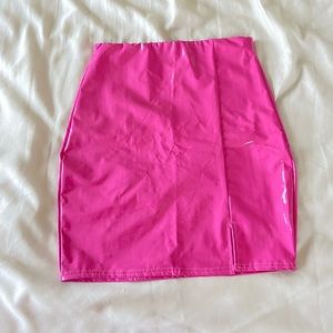 Vinyl Pink Skirt